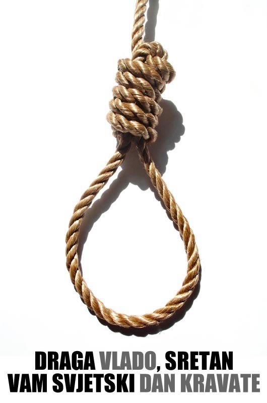 Budi domoljub, čestitaj Vladi Dan kravate!