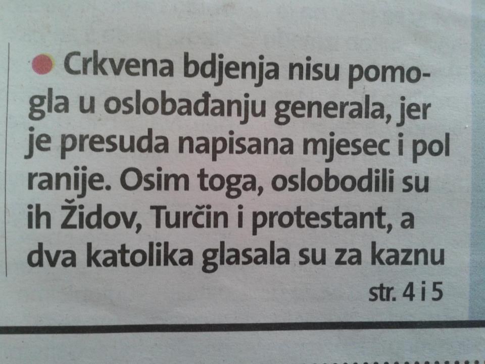 Generale spasila Crkva?
