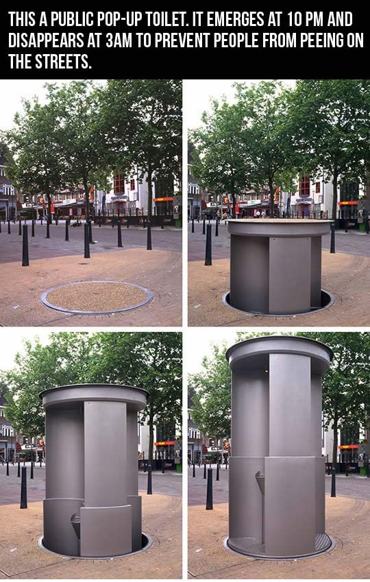 Javni WC izlazi iz poda i čuva grad od popišanaca