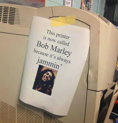 Novi model printera - "Bob Marley"