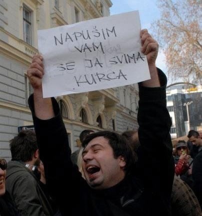 Prosvjedovanje na hrvatski način - a takvi su i rezultati