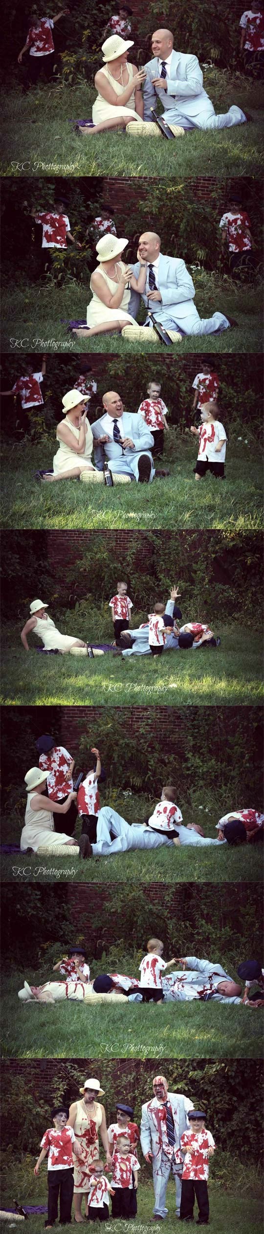 Obitelj napravila zombi fotkanje za Noć vještica