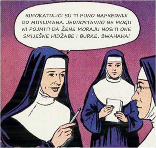Rugala se vrana vrani - kršćani napredniji od muslimana