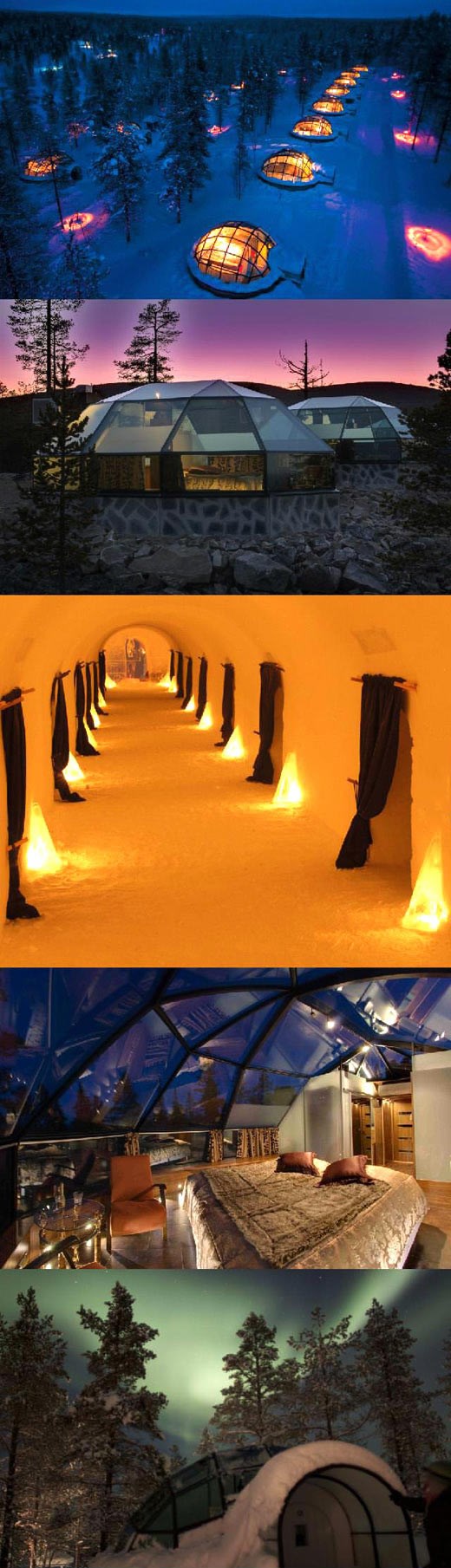 Finski hotel za promatranje aurore borealis