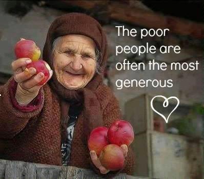 Siromašni su često najdarežljiviji