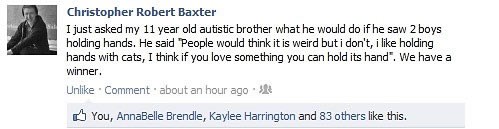 Čak i autistično dijete zna da je ljubav ljubav