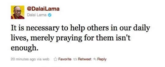 Sama molitva ne pomaže puno, mrdni dupe i pomozi!