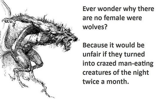 Zašto ne postoje ženski vukodlaci?