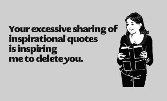 Ne možeš forsati ljude na inspiraciju, tupsone!