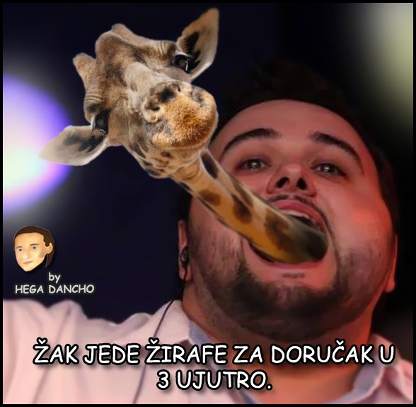 Žak jede žirafe za doručak u 3 ujutro