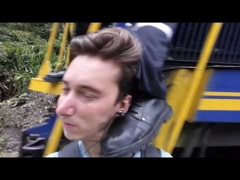 Selfie and Kicked in the head by Train!