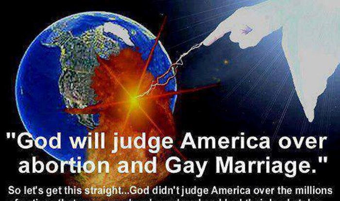 Bog će kazniti Ameriku zbog gejeva, neće zbog genocida?