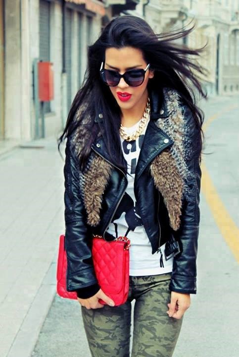 Glamurozna jakna s krznom