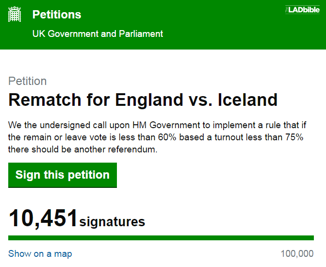 Peticija za ponavljanje tekme Engleska - Island?