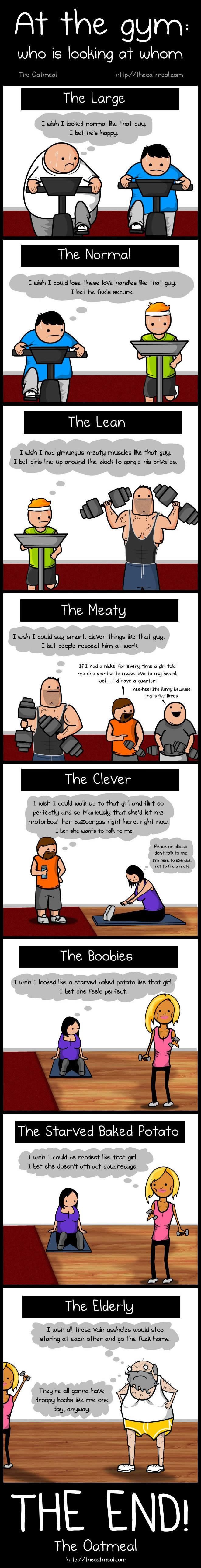 Što tko misli u teretani: Krkani bi pamet, debeli mišiće...