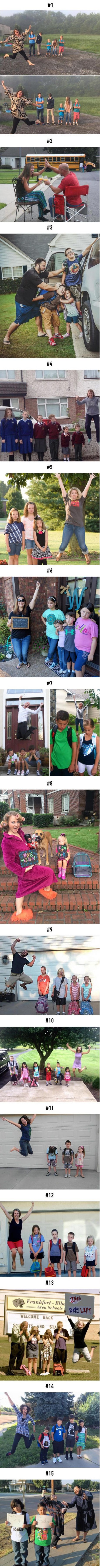 Ovi su roditelji odlučili zabilježiti prvi dan škole svojih klinaca na urnebesan način