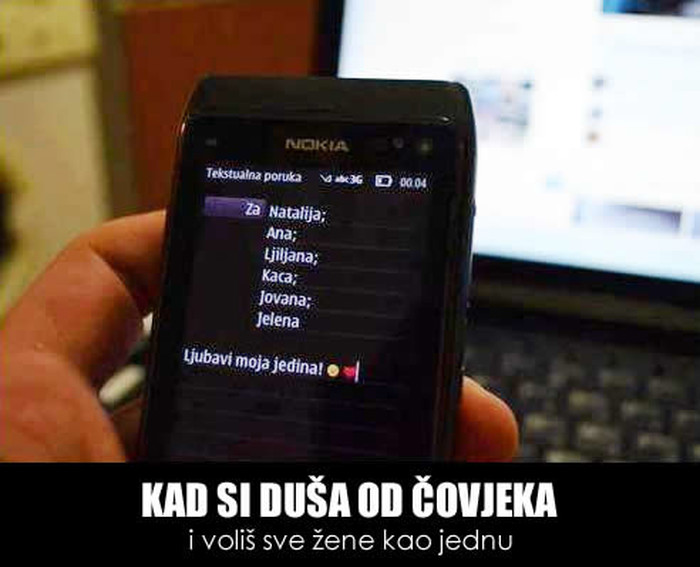 Voli ih sve k'o jednu!