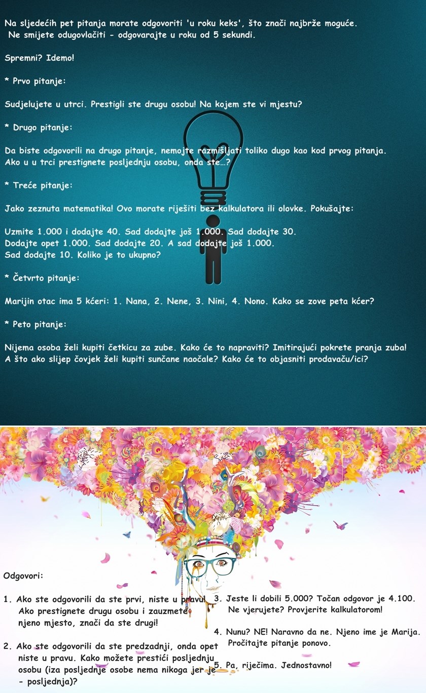 TEST: Pokrenite vijugice uz par minuta testa i otkrijte nam koliko pitanja ste fulali