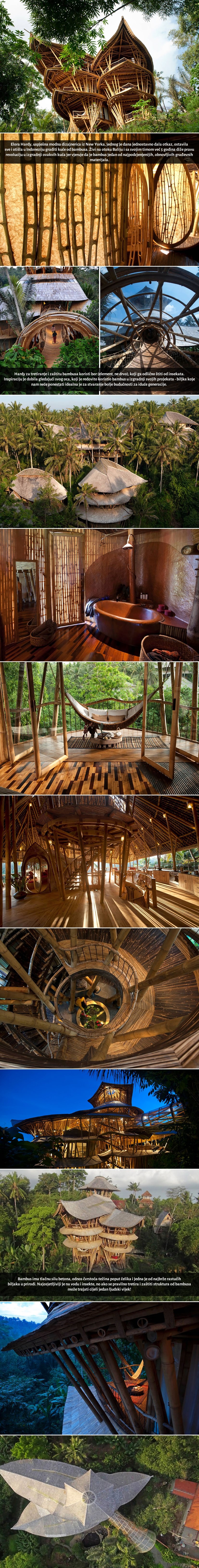 GALERIJA: Fantastične kuće od bambusa kao da su ih vilenjaci gradili