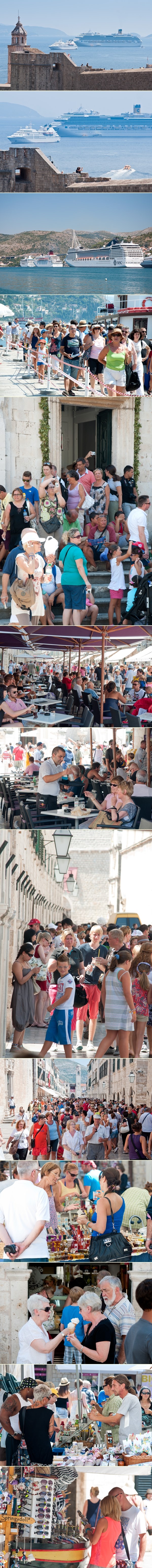 Dubrovnik pod "opsadom" kruzera i turista