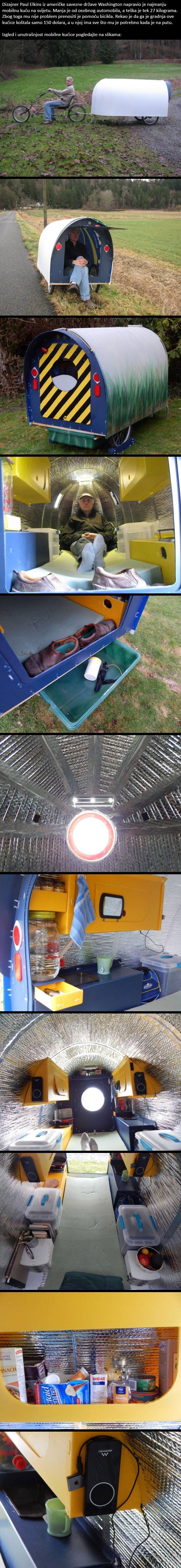 Napravio je najmanju mobilnu kućicu na svijetu, u njoj ima sve što mu treba!