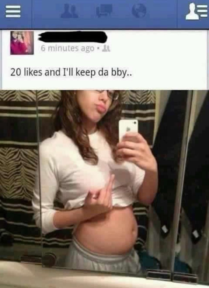 Zadržat će bebu ako skupi 20 lajkova