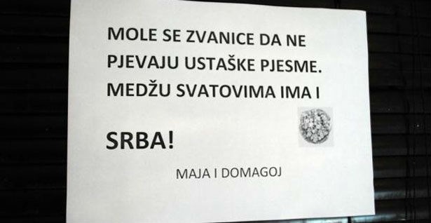Eto muke, ne smiju se ustaške na svadbi!