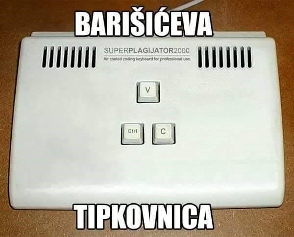 NOVI DOKAZI Uletjeli su u ured ministra plagijatora i slikali njegovu tipkovnicu!