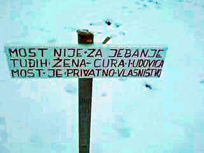 "Most nije za jebanje!"