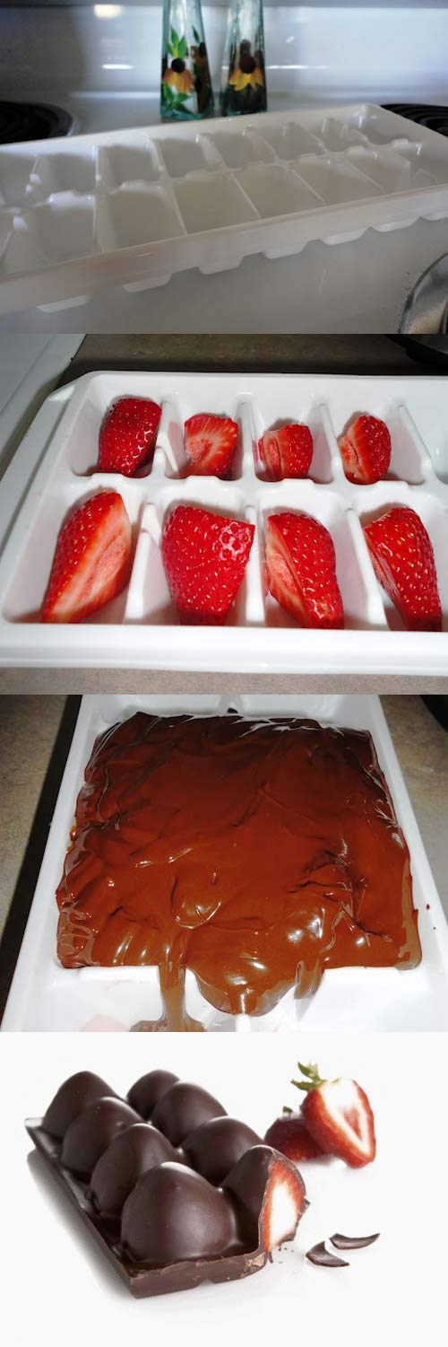 Jagode zamrznute u čokoladi: Život je prekratak za vježbanje