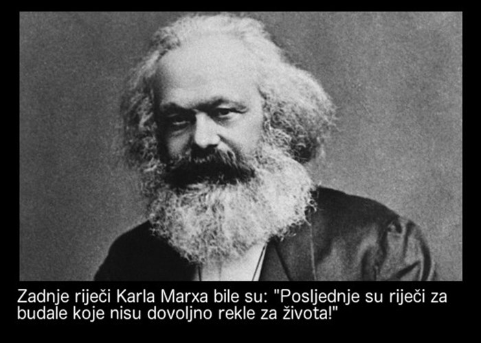 Posljednje riječi Karla Marxa