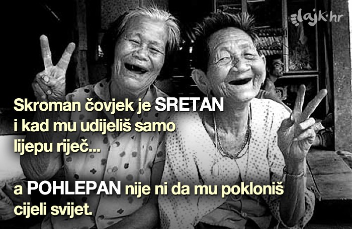 Sreća je u skromnosti