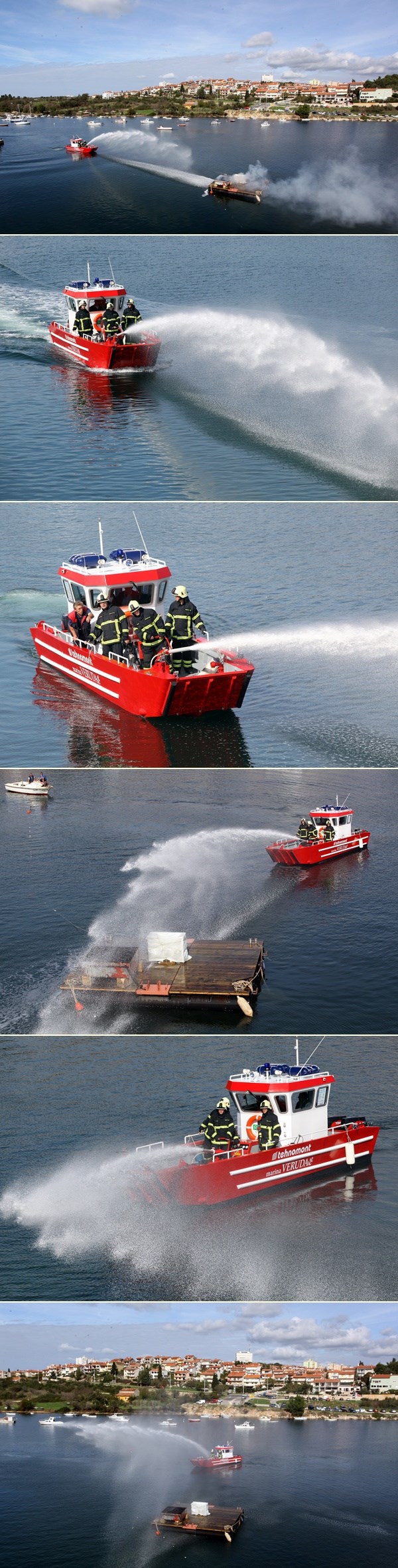 Vatrogasni brod u akciji