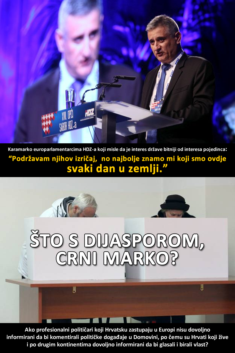 Karamarko protiv GLASANJA DIJASPORE na izborima???