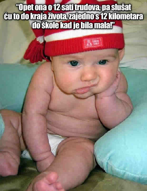 Bebač opet bio zločest, pa sluša prodiku