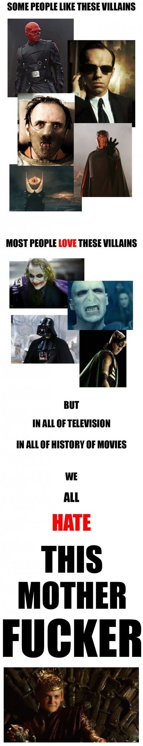 Najomraženiji filmski negativac