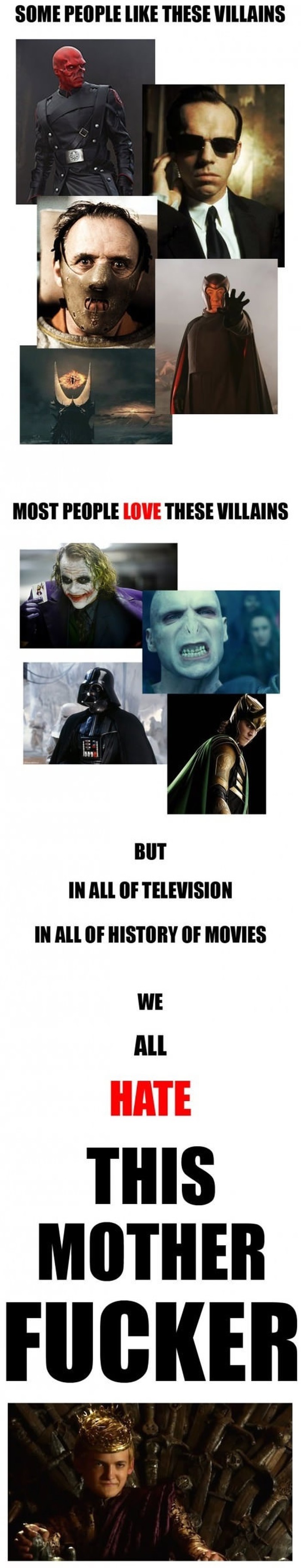 Najomraženiji filmski negativac