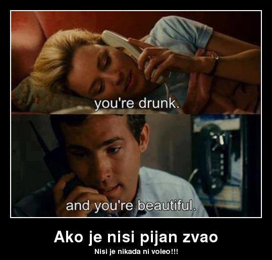 Ono noćas nisam bio ja, zvala te je votka u meni
