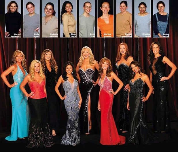 Žene prije i nakon šminke, operacija i ulickavanja