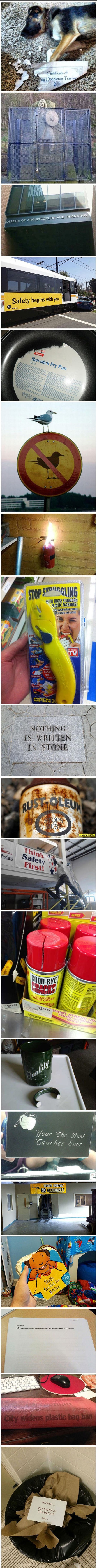 Fotografije u ovoj galeriji savršen su prikaz ironije 