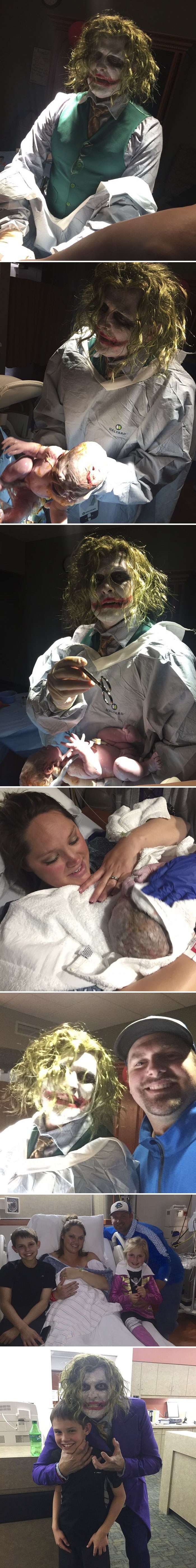 Bila je Noć vještica, a iznenađeni muž je slikao što se dogodilo kad je s trudnom ženom došao na porođaj