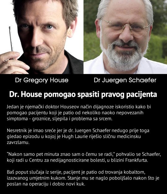 Dr. House "spasio" pacijenta izvan serije