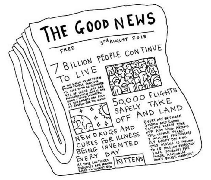 Kako bi izgledale novine s dobrim vijestima