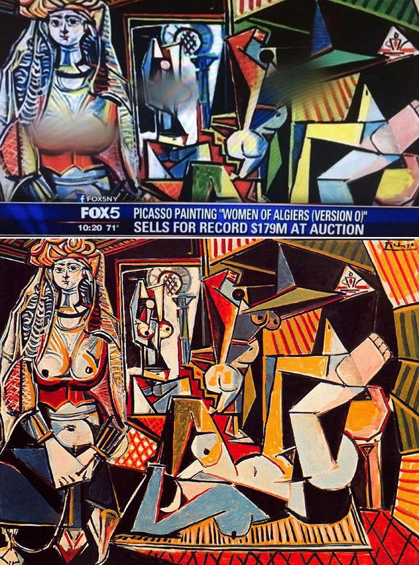 Cenzura: Zablurali bradavice Picassove slike jer je to "nemoralno"