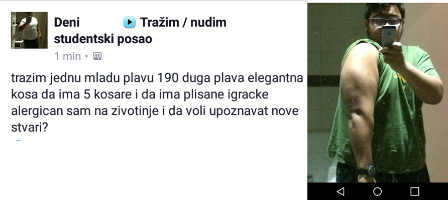 Ovaj je muškarac odlučio pronaći ženu svojih snova putem Facebooka