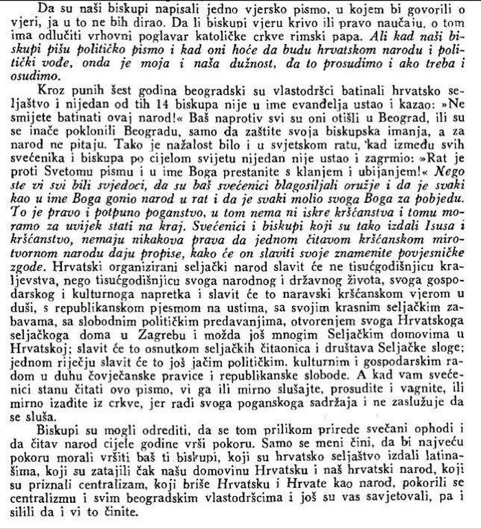 Stjepan Radić o svećeničkoj brizi za narod