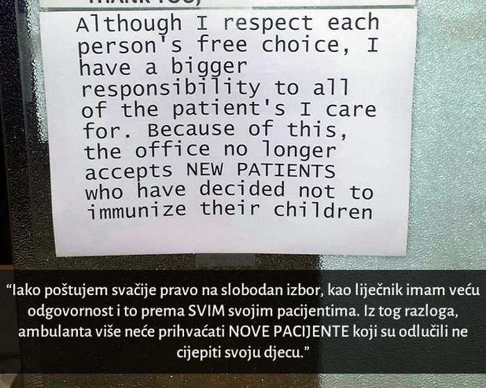 Malo zdravog razuma: Liječnik protiv odbijanja cijepljenja