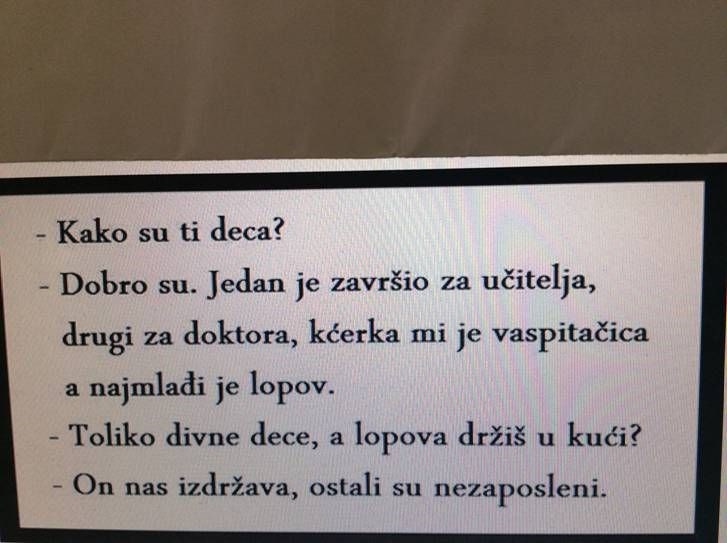 Došla su takva vremena da pošteni ljudi jednostavno ne mogu preživjeti!