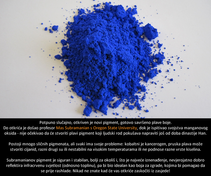 Znanstvenik slučajno otkrio novi pigment!