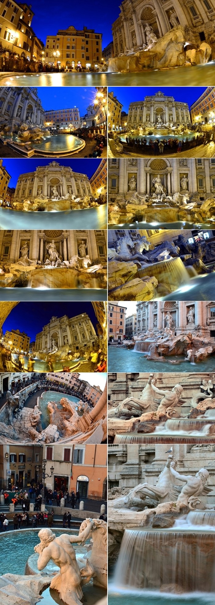 Prekrasna rimska fontana Trevi